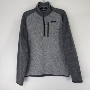 Patagonia Men's Grey Better Sweater 1/4 Zip‎ Fleece Pullover Size M